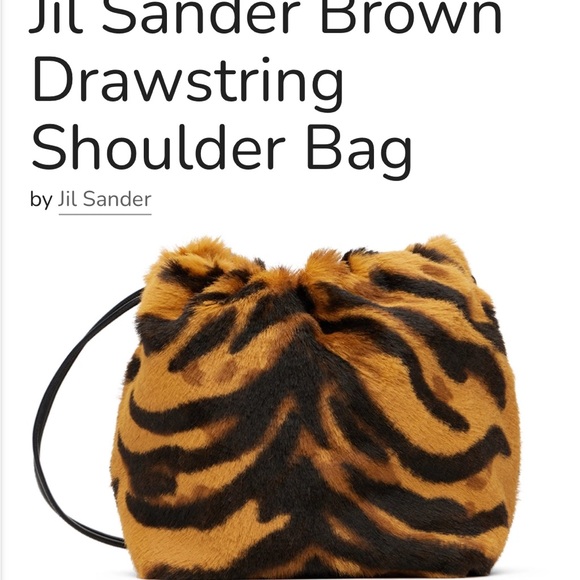 Jil Sander tiger shoulder bag - Picture 3 of 11